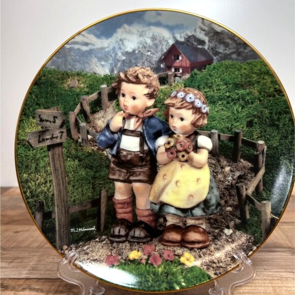 M.J. Hummel "Country Crossroads" Limited Edition Collector Plate By Goebel - Picture 1 of 3